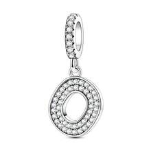 1 Pc A-Z 26-Letter Alphabet Charms With Inlaid Shiny Zirconia-DIY LOVE Letter Jewelry Gift, Perfect For Custom Bracelets And Necklaces - Silver - View 27