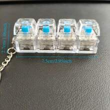 2个迷你机械键盘指尖玩具 - 便携式手指减压感官玩具，适合放松和缓解压力（随机） - A - 查看 5