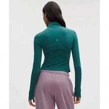 Lululemon Define Cropped Jacket Nulu LW3HWES - Deep Marina - View 2