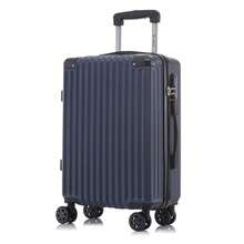 YONSLY Large Suitcase 28/24/20/16 Inches With 4 Wheels 360° Combination Lock Mesh Pocket Soft Rubber Handle Hard Shell Trolley Lightweight Suitcase - 深藍 - 查看 11