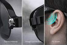 Kính thông minh F08 MAX Bluetooth 5.4 dẫn truyền âm thanh qua xương - Tai nghe không dây dành cho nghe nhạc và gọi điện, điều khiển cảm ứng, thời lượng pin dài. - Xem 6