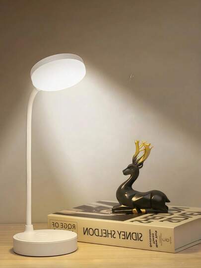 New Creative Desk Lamp, 3 Adjustable Color Modes - Artistic Decorative Lamp | LED Soft Eye-Caring Design For Nighttime Reading, Suitable For Home Or Office Use, Rechargeable, Dimmable, Simple Button Control, Ambient Lighting For Living Room, Bedroom And Various Rooms, Christmas & Birthday Gift