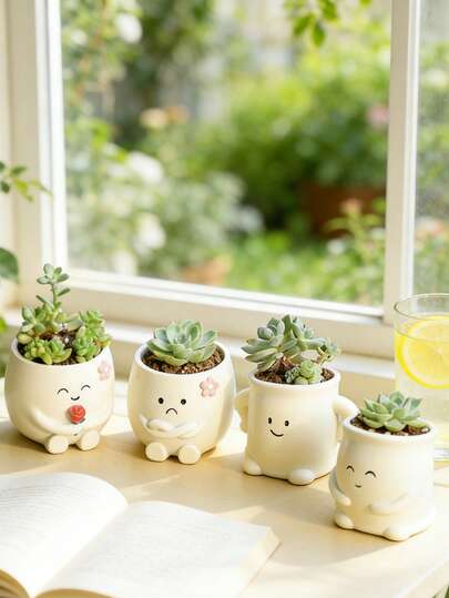 Những chậu cây trang trí bằng nhựa đáng yêu này, có lỗ thoát nước ở đáy, rất thích hợp để trồng đậu ngọc và các loại cây mọng nước hình đàn guitar độc đáo. Phù hợp sử dụng trong nhà và ngoài trời, là lựa chọn quà tặng lý tưởng.
