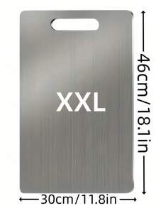 1件套优质不锈钢砧板套装 - 耐用、易清洁、厨房必备、节省空间、防锈 - 銀色 - 查看 13