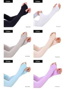 1-5 đôi ống tay chống tia UV unisex, ôm sát, thích hợp cho chơi golf, bóng rổ, đạp xe, câu cá, lái xe, chạy bộ, chèo thuyền, làm vườn, v.v. - Nhiều kiểu dáng - Xem 5