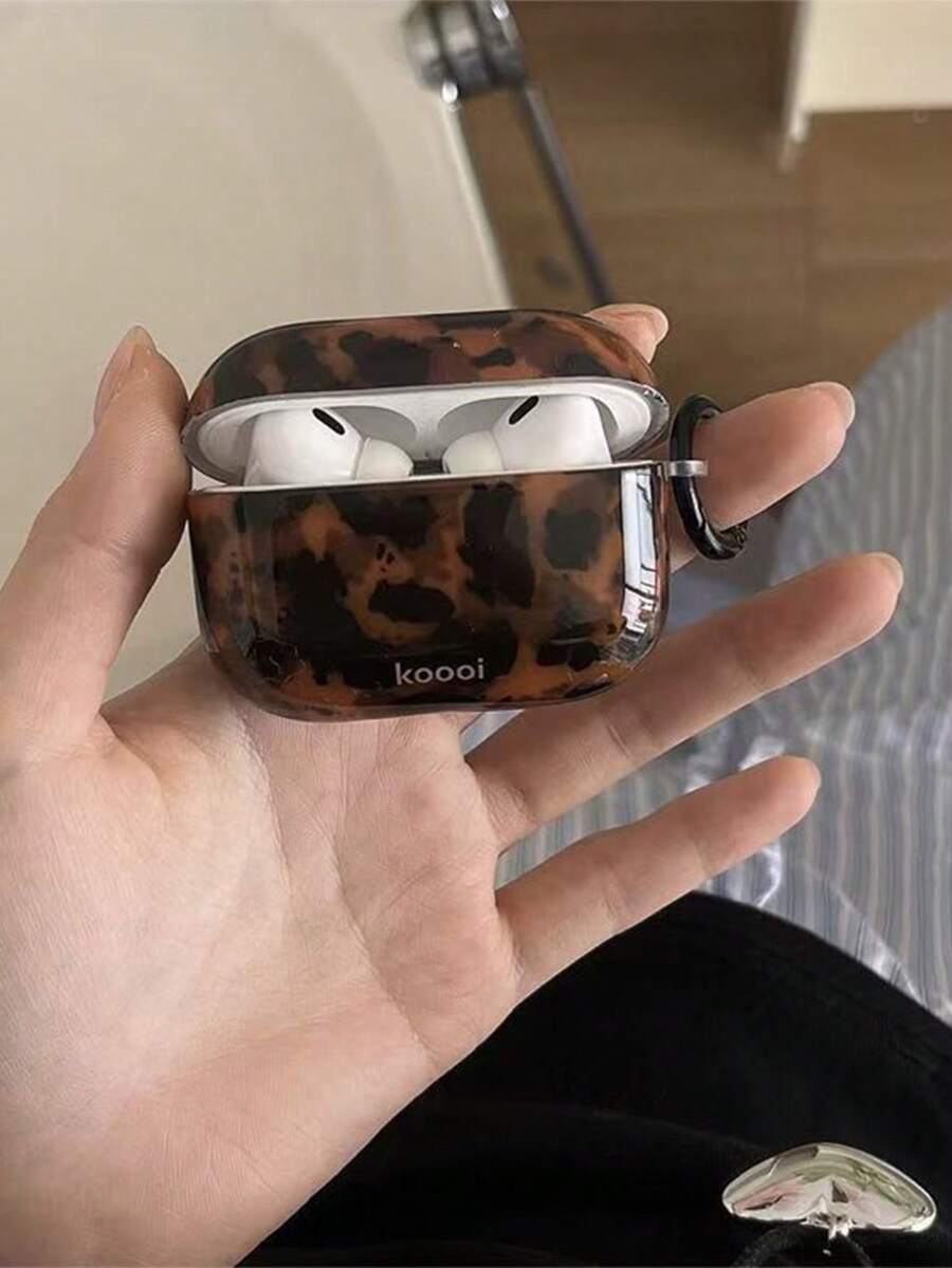 1个蓝牙耳机保护套 | Iyahong | 蓝牙耳机保护套、保护套、 4保护套 | 小众琥珀豹纹 | 便携式电池盒、保护套 - 棕色 - 查看 1