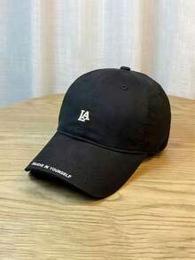 1pc Retro Letter Embroidered Baseball Cap, Adjustable Casual Summer Hat, Suitable For Men And Women - A - View 7