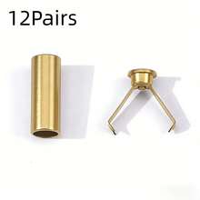 6/12/20Pairs Metal Rope Buckle Hoodie Pants Waistband Cap Rope Pendant Clip Buckle Rope End Clasp Accessories Metal Hanging Plated Bell For Sweatshirt Pants Head Cap Rope Button Decorative Buckle Rope Stop Buckle - Multicolor - View 15