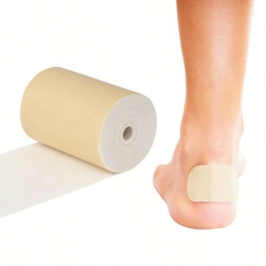 Rolyan Moleskin Strips and Rolls 3" x 5 Yards Splint Brace and Support Padding Strips for Skin Protection Soft Friction Reducing Padding Material Paper Backed Self-Adhesive Fabric - 3 x 5 yardas - Ver 1