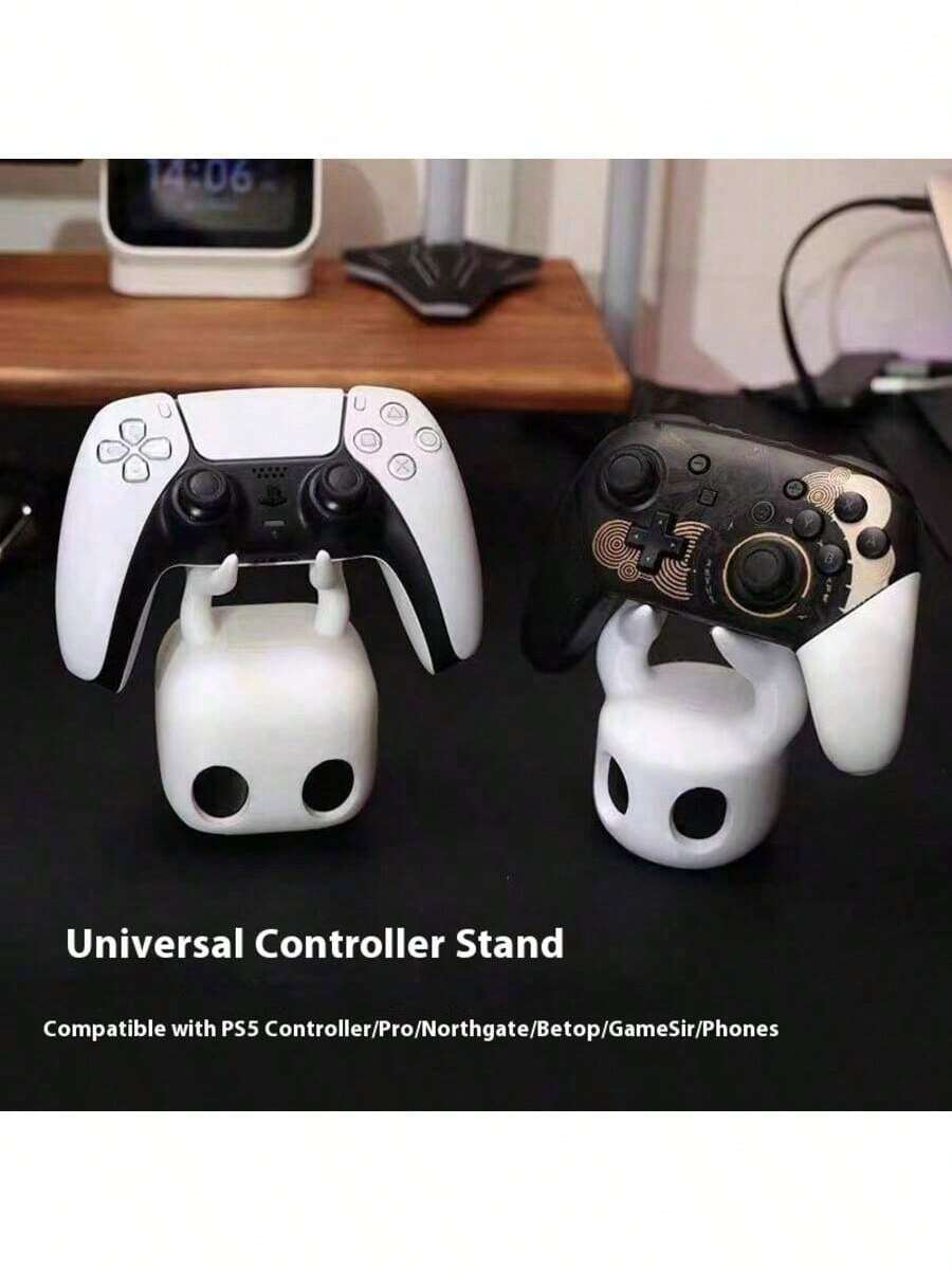 1 pieza Soporte para controlador de juego 2025 nuevo, soporte universal para Switch, estante de exhibición de controlador con tema de Hollow Knight, regalo perfecto de Navidad/vacaciones - multicolor al azar - Ver 1