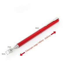 Herramienta de recogida magnética fuerte plegable, herramienta de recogida Flexible de Metal, barra de succión, imán, agarre de resorte, herramientas manuales portátiles UVIK - 2 libras rojo - Ver 12