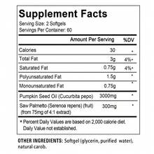 Two-In-One Pumpkin Seed Oil Supplement - Contains Sawpalmitic Acid, 3000 Mg/Serving - Suitable For Both Men And Women, Supports Hair, Prostate, And Urinary System Health - 120 Softgels - 1瓶 - 查看 2