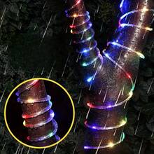 50/100/200/300pcs Solar LED Tube Lights String, Flexible Transparent PVC Solar Tube Lights, 8 Lighting Modes, IPX4 Waterproof For Outdoor Tree, Garden, Holiday Decor - Colored Light - View 6