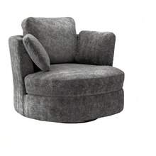 Chenille Sofa - Grey - View 9