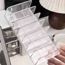 Clear Acrylic CD Storage Rack, CD Display Stand Holds Up To 14 Standard CD Cases, For Media Rack Storage And Organization - Clear - View 8