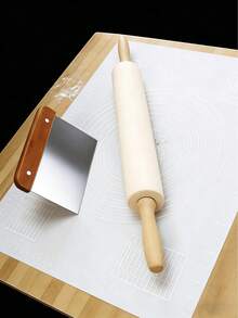 1件装不锈钢面团刮刀、糕点切割器和抹刀，适用于烘焙和烹饪，厨房工具 - 彩色 - 查看 2