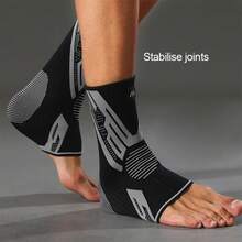 1pc Sports Ankle Support, High Elasticity & Non-Deformable, All-Round Ankle Joint Protection, Unisex, Suitable For Sports & Fitness - Black - View 6