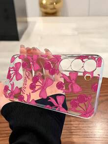 1个粉色蝴蝶结樱桃透明软手机壳，兼容华为荣耀、Galaxy A04e/12/A13/A14/A34/A50/A52/A53/A54/S21/S22/S23/S24/S25/S25Ultra/S25FE/S26/S26 PLUS/S26 ULTRA/S26 EDGE、6A/7A/8A、12T/13T/15T/15T Pro，国际版，非国内版 - 無色 - 查看 4