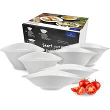 Villeroy & Boch - Vapiano Schalen-Trio 6 teilig weiß, Spülmaschinenfest, Mikrowellensicher, Geschirrset, Pastaschalen, Salatschalen, Suppenschalen, Keramik Schalen, Schüsseln Tief, Premium Porzellan HLYJ - Pastaschale - Übersicht 5