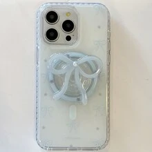 Soporte magnético para teléfono con diseño de mariposa estilo coreano de nicho, adecuado para MagSafe, soporte de escritorio ajustable - Multicolor - Ver 3
