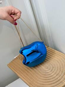 迷你时尚百搭亚克力女士单肩包，闪亮斜挎口红包 - 彩色 - 查看 6