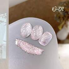 MIANEL 10ML 2026 New Star-Chasing Moon-Chasing Platinum Glitter Gel Nail Polish Winter Top Selling Whitening Flashing Nail Polish With Broken Diamond White Nails Pink Nails Red Nails Gifts For Girls Nails Art Salon Use And DIY Use - Multicolor - View 6