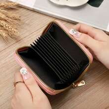 简约休闲护士节钱包，女士多卡位拉链信用卡夹 - 彩色 - 查看 9