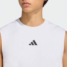 Adidas 男士 D4T POWER TANK 休闲运动背心 KD0376 - 白色 - 查看 4