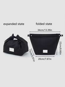 1pc Japanese Style Lunch Box Bag, Hand-Held Insulated Bento Bag, New Large Capacity Waterproof Office Worker Commuting With Food Picnic Bag - Multicolor - View 14