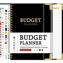 All In One Budget Planner: 12-Month Advanced Buget Book With 450+ Stickers, Expense & Income Tracker & Spending Charts, Includes Colored Pages & Inner Pocket, Money Saving Book,School Office Supplies Adult Gifts Teacher Gifts Mothers Day Gift - B5 - View 9
