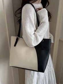 2026 New Arrival Wholesale Tote Bag, Fashion One Shoulder Bag, Large Capacity Commuter Handbag For Women - Multicolor - View 3