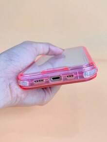 Apple Basic Phone Cases Clear Phone Case Compatible With IPhone15/15Plus/15Pro/15Promax Waterproof Shockproof Anti-Fall Scratch Resistant - Pink - View 5