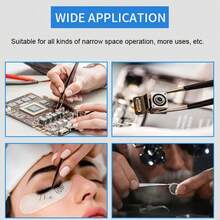 Industrial Precision Stainless Steel Tweezers Set Anti-Static ESD Maintenance Tools Curved Straight Tweezers Repair Tools - Multi-piece Set - View 5