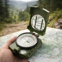 Compass With Storage Bag And Lanyard. This Precise, Durable, Lightweight Orientation Compass Comes With A Strap And Storage Box. It Features Luminous And Waterproof Functions, Making It An Essential Piece Of Equipment For Camping And Hiking, An Ideal Survival Gift For Campers, And A Must-Have For Hikers. Suitable For Camping, Hiking, And Outdoor Survival. The Ultimate Survival Gift. - Multicolor - View 8