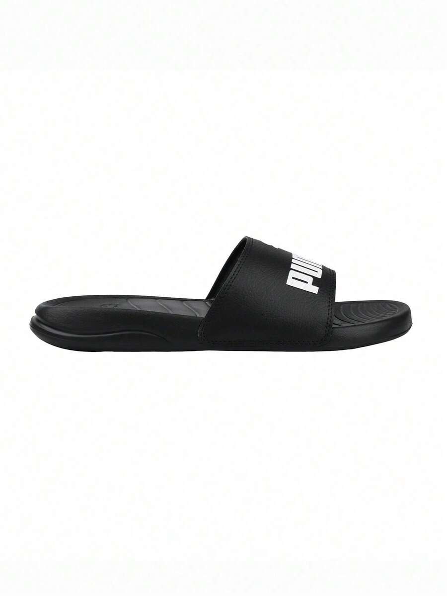 Puma Popcat 20 BX Unisex Slides Black 372279 - Puma Black-Puma Black-Puma White - View 1