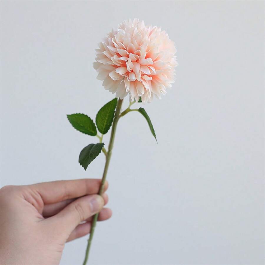 Artificial Chrysanthemum Festive Faux Flower Decoration For Home Holiday Decor - Champagne - View 1
