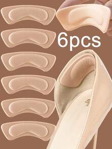 6pcs/2pcs De Plantillas Acolchadas Engrosadas, Protectores De Talón, Antideslizantes Y Amortiguadores, Adecuados Para Tacones Altos, Zapatos De Vestir, Adecuados Para Caminar, Correr. - Multicolor - Ver 14