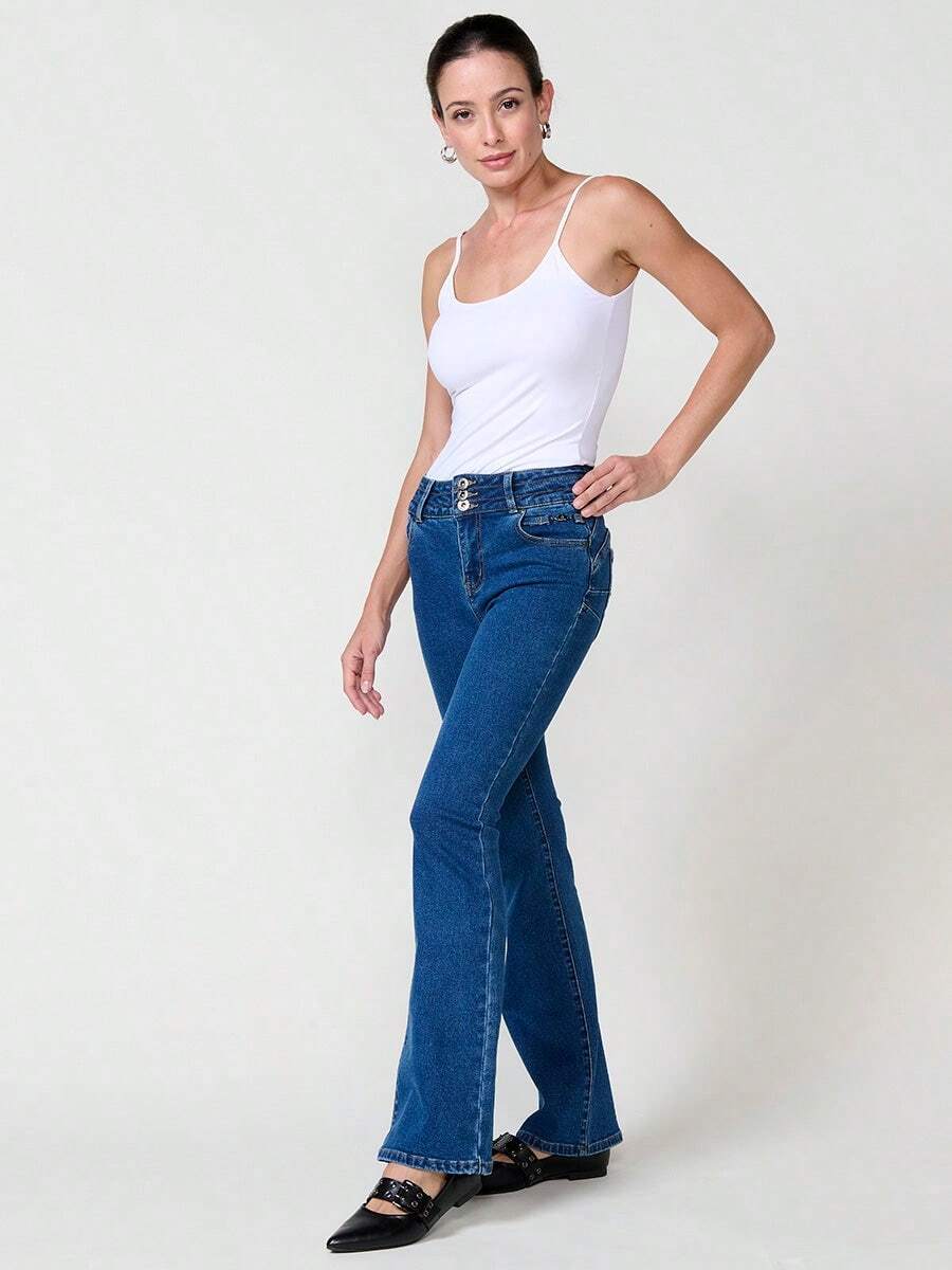 Koroshi Pantalon de sport pour femmes - Bleu azur - Voir 1