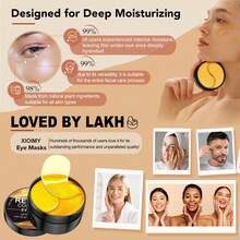 Xioimy 60片视黄醇蛋白眼膜；蕴含视黄醇/胶原蛋白/玻尿酸，深层滋养保湿，改善细纹，淡化黑眼圈，提拉眼周轮廓，令眼周肌肤紧致、水润、柔嫩。 - 數量 - 查看 1