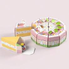 10 piezas Caja de regalo sorpresa de Pascua - Lindos contenedores de regalo con forma de pastel de conejo, adecuados para fiestas de cumpleaños de adolescentes, regalos de dulces festivos, decoración de mesa y obsequios - Ver 3