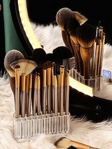 26 Holes Makeup Brush Set With Acrylic Organizer - Soft Synthetic Face & Eye Brushes Kit For Daily & Professional Use - Multicolor - View 2