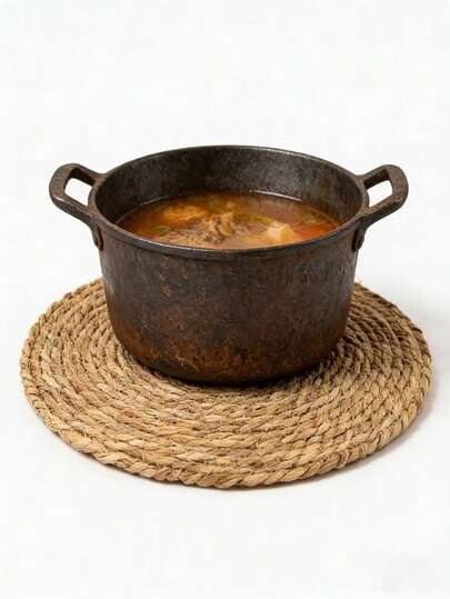 Bộ 1/3/5 tấm lót bàn tròn đan thủ công bằng cỏ biển, thích hợp dùng làm đế lót nồi/bát/ly, trang trí bàn ăn, trang trí nhà cửa, trang trí đám cưới, phong cách mộc mạc.