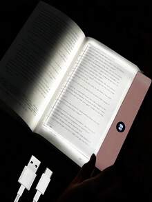 1 pieza Lámpara de lectura flexible de cuello de cisne, luz de libro LED multicolor y regulable, lámpara nocturna de brillo ajustable alimentada por USB, iluminación ambiental moderna para decoración del hogar en dormitorio, sala de estar, estudio, escritorio, mesita de noche - Estrella - Ver 2