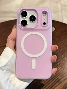 VRNOEI 奢華霧面多巴胺果凍磁吸手機殼，適用於 iPhone 16 15 11 12 13 14 17 Pro Max Plus 17 AIR，防震保護殼，支援磁吸無線充電 - 淺藍色 - 查看 7