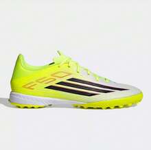 Adidas 男鞋女鞋新款F50 LEAGUE TF中端碎釘人草足球鞋 - 黃色/白色 - 查看 2