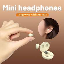 2025新款真无线耳机 | 舒适睡眠耳机，HiFi低音，立体声高清通话，可充电锂电池，USB Type-C充电 | 兼容安卓和iOS设备，降噪模式 - 查看 2