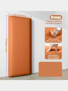 1pc/4pcs Vintage Thick Soft Adhesive Foam Leather Wall Stickers, Odorless, Shock-Absorbing, Suitable For Home Decor, Cabinets, Tables & Chairs, Room Backdrop, TV Background, Waterproof, Washable, Removable, Bedside Wall Cushion Bumper Pad - Multicolor - View 18