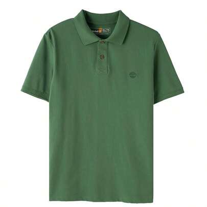 Timberland 男士Polo衫，舒适休闲户外服饰，AF胸前Logo短袖Polo衫（常规款），旅行运动卫衣 A24H2A6Z