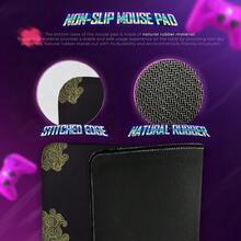 金色太阳神秘插画桌垫 | 星座鼠标垫，游戏办公两用鼠标垫，防滑底座，缝边设计，电脑桌垫，适用于游戏和办公 - 查看 4