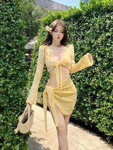 Swim Gear Sets - Yellow [Mesh Style] - View 3